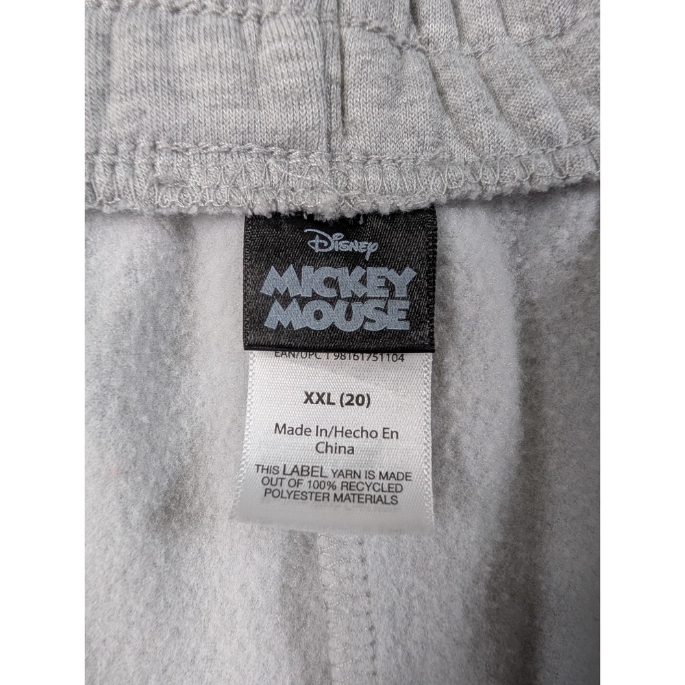 Disney Mickey Mouse Womens XXL Grey Graphic Jogger Sweatpants - Picture 3 of 9
